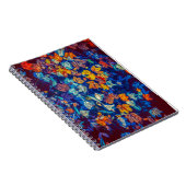 Herbstlaub in Negative Notizblock (Rechte Seite)