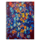 Herbstlaub in Negative Notizblock (Vorderseite)