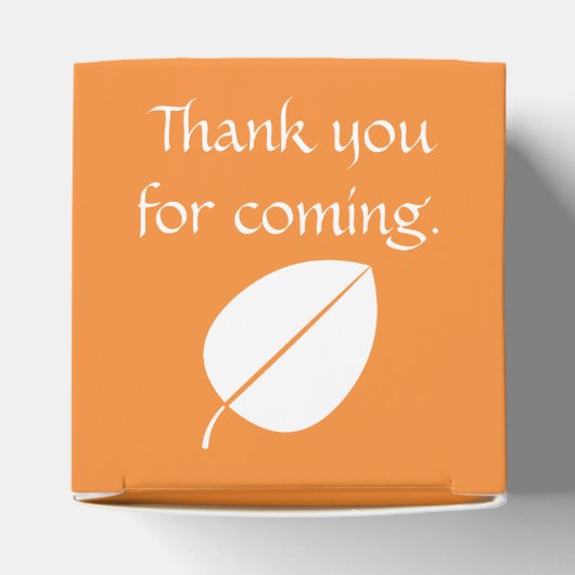 Herbstlaub in Orange Gevor Box Geschenkschachtel (Oben)
