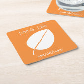 Herbstlaub in Orange Paper Untersetzer (angewinkelt)