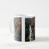 Herbstlaub in Queechee Schlucht, Queechee, Kaffeetasse (Vorderseite Links)