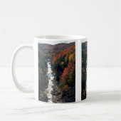 Herbstlaub in Queechee Schlucht, Queechee, Kaffeetasse (Links)