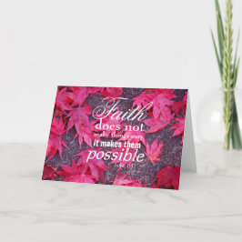 Herbstlaub Inspirationskarte Karte