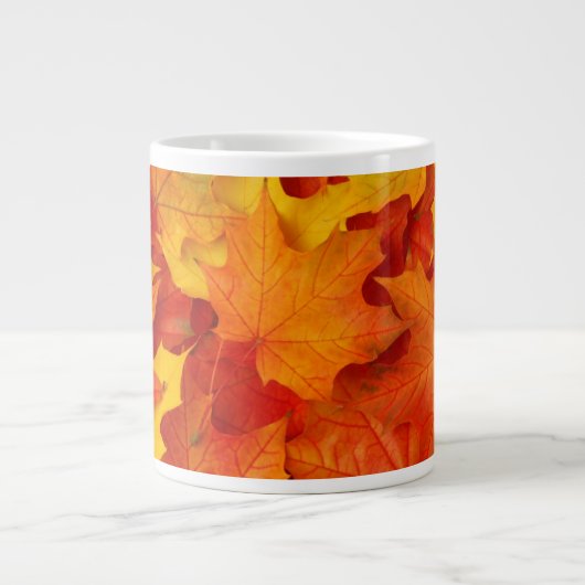 Herbstlaub Jumbo-Tasse (Vorderseite)