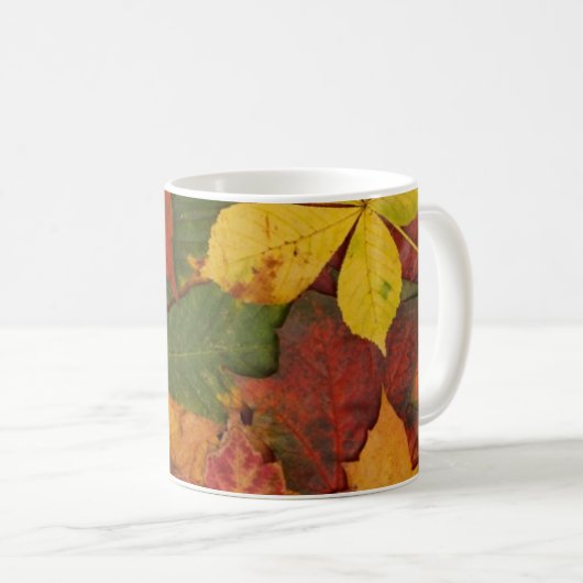 Herbstlaub Kaffeetasse (VorderseiteRechts)
