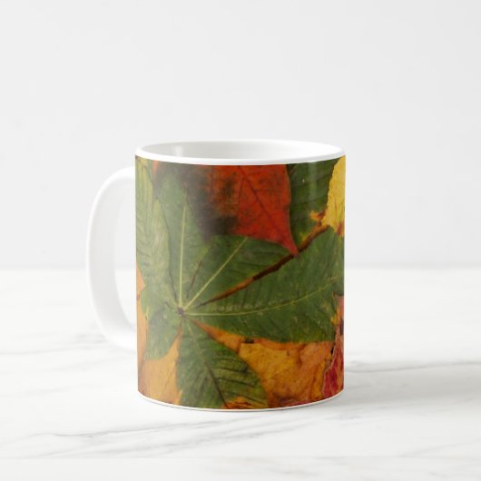 Herbstlaub Kaffeetasse (Vorderseite Links)