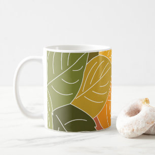 Herbstlaub Kaffeetasse