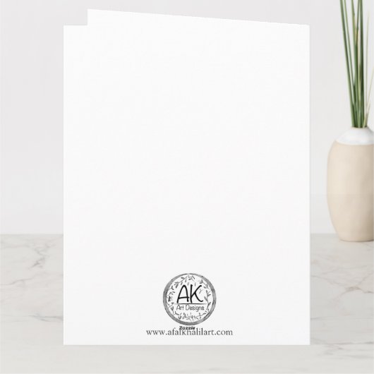 Herbstlaub Karte (Rückseite)