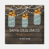 Herbstlaub Kaugrube Save the Date Magnet (Vorne)