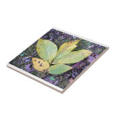 Herbstlaub Keramik Tile Fliese (Seite)
