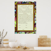 Herbstlaub Ketubah Kanadischer Reformtext Poster (Küche)