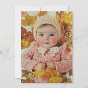 Herbstlaub & Kleine Ärmel   Goldener Herbst Einladung