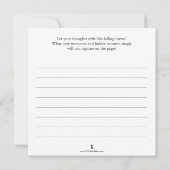 Herbstlaub Kontur-Karten mit Journal Einladung (Rückseite)