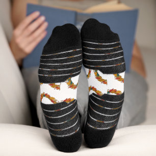 Herbstlaub-Kranzkreis Socken