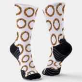 Herbstlaub-Kranzkreis Socken (Gewinkelt)
