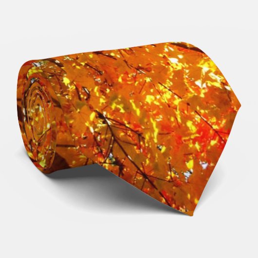 Herbstlaub Krawatte (Gerollt)