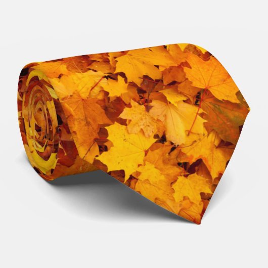 Herbstlaub Krawatte (Gerollt)
