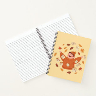 Herbstlaub Kunst Spielereiherbst-Design Notizblock