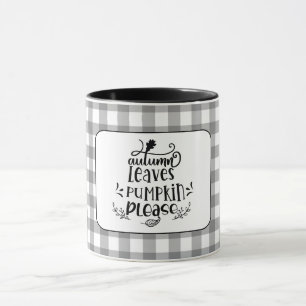 Herbstlaub-Kürbis bitte Tasse