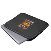 Herbstlaub-Kürbis-Halloween-Design Laptopschutzhülle (Vorne Knopf)