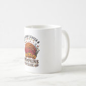 Herbstlaub Kürbisse Bitte Halloween Fledermäuse Bä Kaffeetasse (VorderseiteRechts)