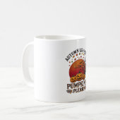Herbstlaub Kürbisse Bitte Halloween Fledermäuse Bä Kaffeetasse (Vorderseite Links)