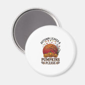 Herbstlaub Kürbisse Bitte Halloween Fledermäuse Bä Magnet (Vorderseite/Rückseite)