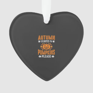 Herbstlaub Kürbisse Bitte Halloween Kürbis De Ornament