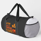 Herbstlaub Kürbisse Bitte Halloween Kürbis Oder Duffle Bag (Rechte Ecke)
