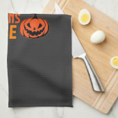 Herbstlaub Kürbisse Bitte Halloween Kürbis Oder Geschirrtuch (Viertel Falte)