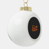 Herbstlaub Kürbisse Bitte Halloween Kürbis Oder Keramik Kugel-Ornament (Links)