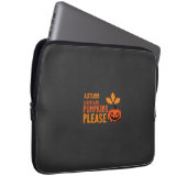 Herbstlaub Kürbisse Bitte Halloween Kürbis Oder Laptopschutzhülle (Vorne Rechts)