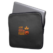 Herbstlaub Kürbisse Bitte Halloween Kürbis Oder Laptopschutzhülle (Vorderseite Links)