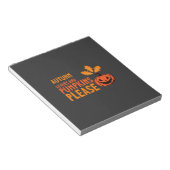 Herbstlaub Kürbisse Bitte Halloween Kürbis Oder Notizblock (angewinkelt)