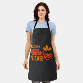 Herbstlaub Kürbisse Bitte Halloween Kürbis Oder Schürze (Getragen)