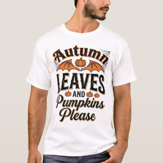 Herbstlaub-Kürbisse Bitte Vintage Herbst_1 T-Shirt