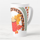 Herbstlaub Latte Tasse Tasse (Rechte Ecke)