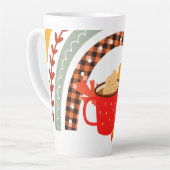 Herbstlaub Latte Tasse Tasse (Linke Ecke)