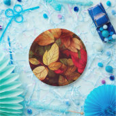 Herbstlaub lebendig pappteller (Party)