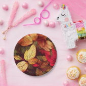 Herbstlaub lebendig pappteller (Party)