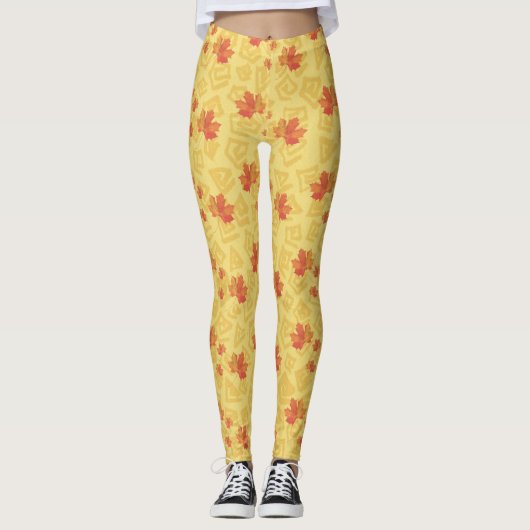 Herbstlaub-Leggings Leggings (Vorderseite)