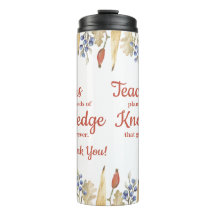 Herbstlaub Lehrer Pflanze der Samen des Wissens