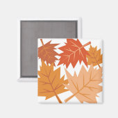 Herbstlaub Magnet (Vorderseite/Rückseite)