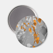 Herbstlaub Magnet (Vorderseite/Rückseite)