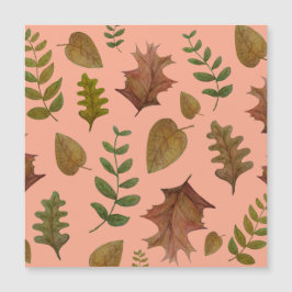 Herbstlaub Magnetkarte
