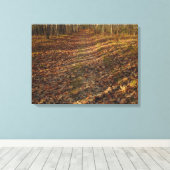 Herbstlaub Mauer Art Leinwanddruck (Insitu (Holzboden))