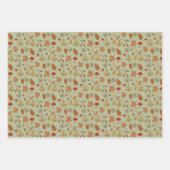 Herbstlaub Mehrfarbigkeit Geschenkpapier Set (Vorderseite 3)