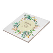 Herbstlaub mit benutzerdefinierbarem Text Fliese (Seite)