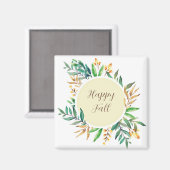 Herbstlaub mit benutzerdefinierbarem Text Magnet (Vorderseite/Rückseite)