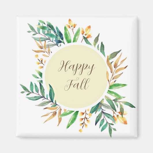 Herbstlaub mit benutzerdefinierbarem Text Magnet (Vorne)